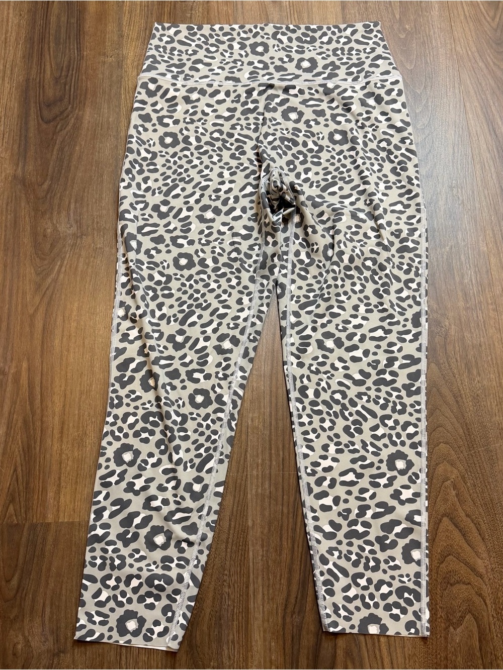 aerie Offline Goals 7/8 Legging Hi-rise Gray Leopard Print Sz XL